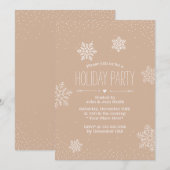 Vakantiepartij Elegant Confetti Stippen & sneeuwvl Kaart (Voorkant / Achterkant)