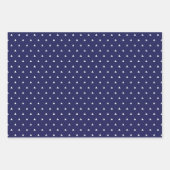 Vakantiepatronen vormen en geplakt rood blauw groe inpakpapier vel (Voorkant 3)