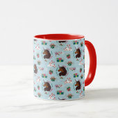 Vakantiepatroon Afro Eenhoorn Mok (Voorkant rechts)