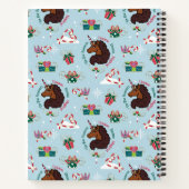 Vakantiepatroon Afro Eenhoorn Notitieboek (Achterkant)