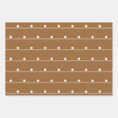 Vakantiepatroon geometrische lijn en poolpunt inpakpapier vel (Voorkant 2)