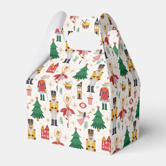 Vakantiepatroon in Notenkrakerballet Bedankdoosjes (Achterkant)