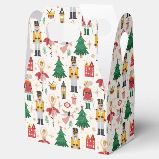 Vakantiepatroon in Notenkrakerballet Bedankdoosjes (Geopend)