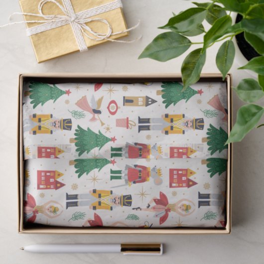 Vakantiepatroon in Notenkrakerballet Tissuepapier (Geschenk)