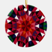 Vakantiepatroon Keramisch Ornament (Voorkant)