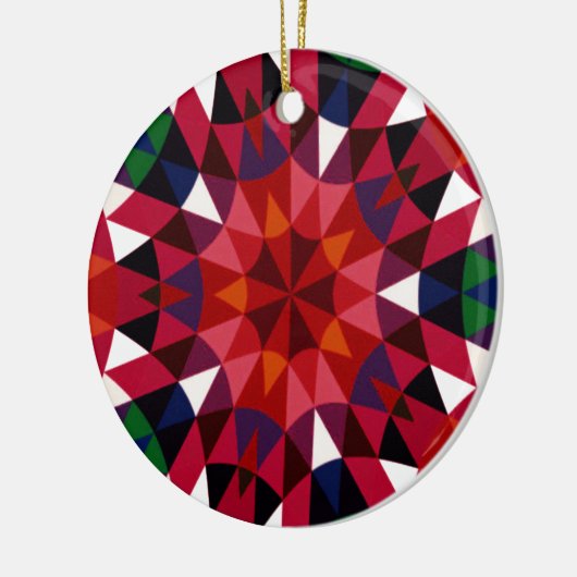 Vakantiepatroon Keramisch Ornament (Links)