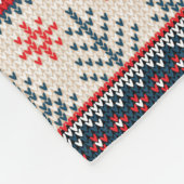 Vakantiepatroon kerstmis op maat fleece deken (Hoek)