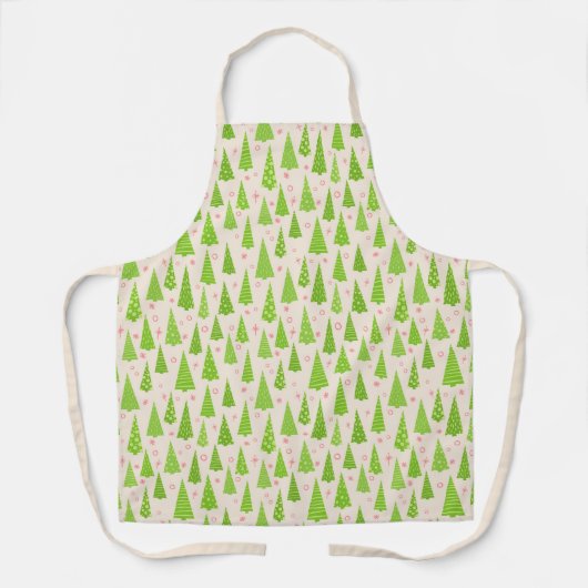 Vakantiepatroon kerstmis schort (Voorkant)