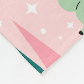 Vakantiepatroon Retro Reindeer Wonderland Fleece Deken (Hoek)