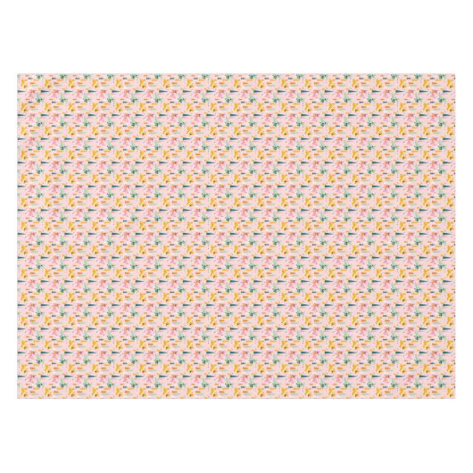 Vakantiepatroon Retro Reindeer Wonderland Tafelkleed (Voorkant (Horizontaal))