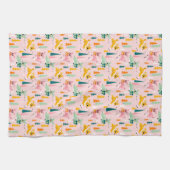 Vakantiepatroon Retro Reindeer Wonderland Theedoek (Horizontaal)