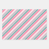 Vakantiepatroon Roze Kerst Inpakpapier (Voorkant 3)