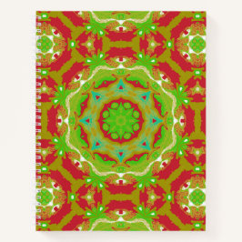 Vakantieperiode Vloeibare Kunst Mandala Patroon  Notitieboek