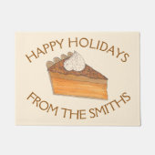 Vakantiepie voor kerstfeestdagen Thanksgiving Deurmat (Voorkant)