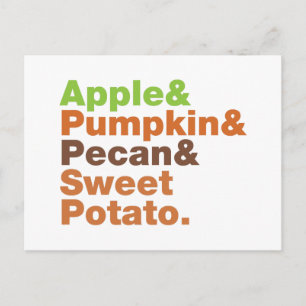 Vakantiepies ~ Feestive Xmas Thanksgiving Kerstmis Feestdagenkaart