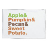 Vakantiepies ~ Feestive Xmas Thanksgiving Kerstmis Kussensloop (Achterkant)