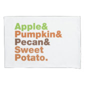 Vakantiepies ~ Feestive Xmas Thanksgiving Kerstmis Kussensloop (Voorkant)