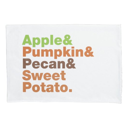 Vakantiepies ~ Feestive Xmas Thanksgiving Kerstmis Kussensloop (Voorkant)