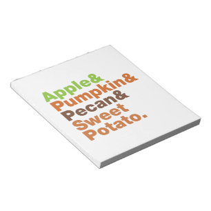 Vakantiepies ~ Feestive Xmas Thanksgiving Kerstmis Notitieblok