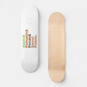 Vakantiepies ~ Feestive Xmas Thanksgiving Kerstmis Persoonlijk Skateboard (Voorkant)