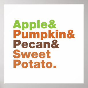 Vakantiepies ~ Feestive Xmas Thanksgiving Kerstmis Poster