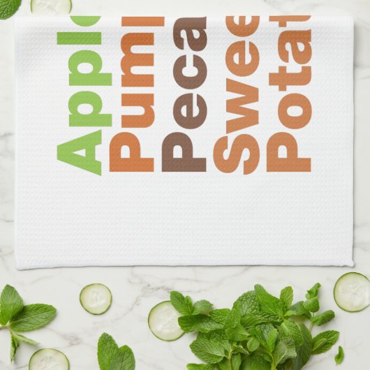 Vakantiepies ~ Feestive Xmas Thanksgiving Kerstmis Theedoek (Gevouwen)