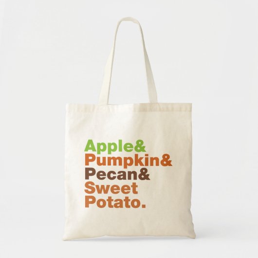 Vakantiepies ~ Feestive Xmas Thanksgiving Kerstmis Tote Bag (Voorkant)