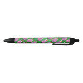 Vakantiepig in Santa Hat Pattern op Green Zwarte Inkt Pen (Bodem)