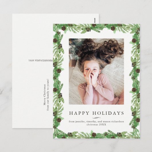 vakantiepijn | Kerstfoto Feestdagenkaart (Voorkant / Achterkant)