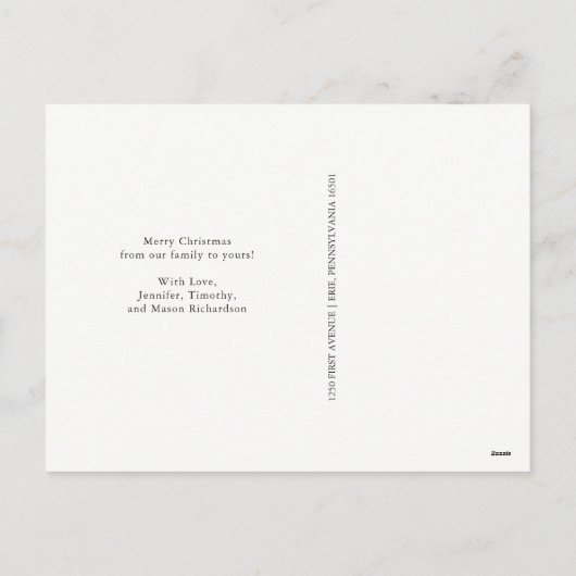 vakantiepijn | Kerstfoto Feestdagenkaart (Achterkant)