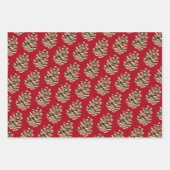 Vakantiepijn komt op rood inpakpapier vel (Voorkant)