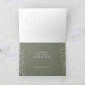 Vakantiepijn met gevouwen bedrijfsvoering feestdagen kaart (Binnen)