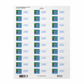 Vakantiepijn op blauw etiket (Full Sheet)