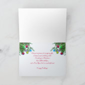 Vakantiepijn op blauw feestdagen kaart (Binnen)