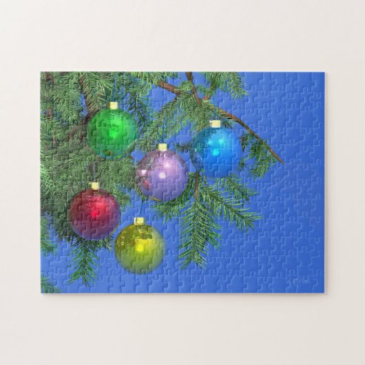 Vakantiepijn op blauw legpuzzel (Horizontaal)