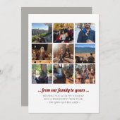 Vakantieplein fotocollage feestdagenkaart (Voorkant / Achterkant)