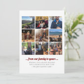 Vakantieplein fotocollage feestdagenkaart (Staand voorkant)