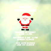 Vakantiepleuren openingstijden bedrijfsteken venst raamsticker (Vel 3)