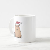 Vakantieplezier in Santa Capybara Koffiemok (Voorkant links)