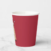 Vakantieplezier in Santa Capybara Papieren Bekers (Links)