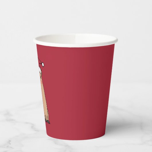 Vakantieplezier in Santa Capybara Papieren Bekers