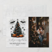 Vakantiepompoenboom Feestdagenkaart (Voorkant / Achterkant)