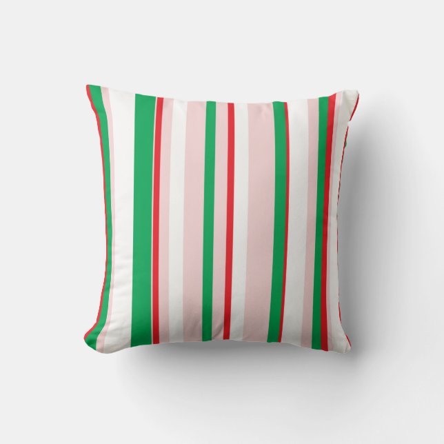Vakantieppermint Stripe Kussen (Voorkant)