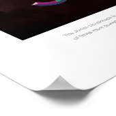 Vakantiepresentatie Jovian Aurora space destinatio Poster (Hoek)