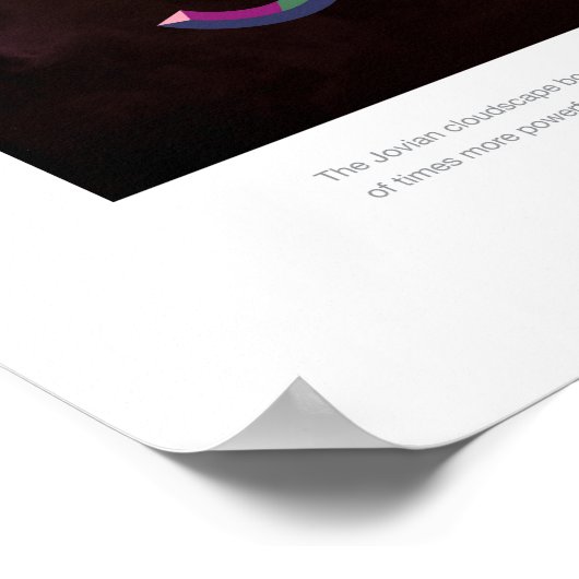 Vakantiepresentatie Jovian Aurora space destinatio Poster (Hoek)