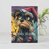 Vakantiepret Feestdagenkaart (Staand voorkant)