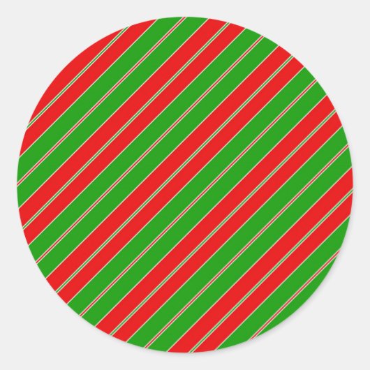 Vakantiepunten in rood en groen ronde sticker (Voorkant)