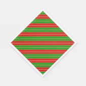 Vakantiepunten in rood en groen servet (Hoek)