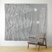 Vakantierachtergrond Silver Merry-kerstbomen Wandkleed (In Situ (horizontaal))
