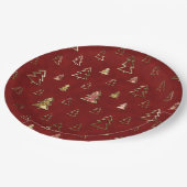 Vakantierbomen en kerstbomen voor feestdagen papieren bordje (Gekanteld)